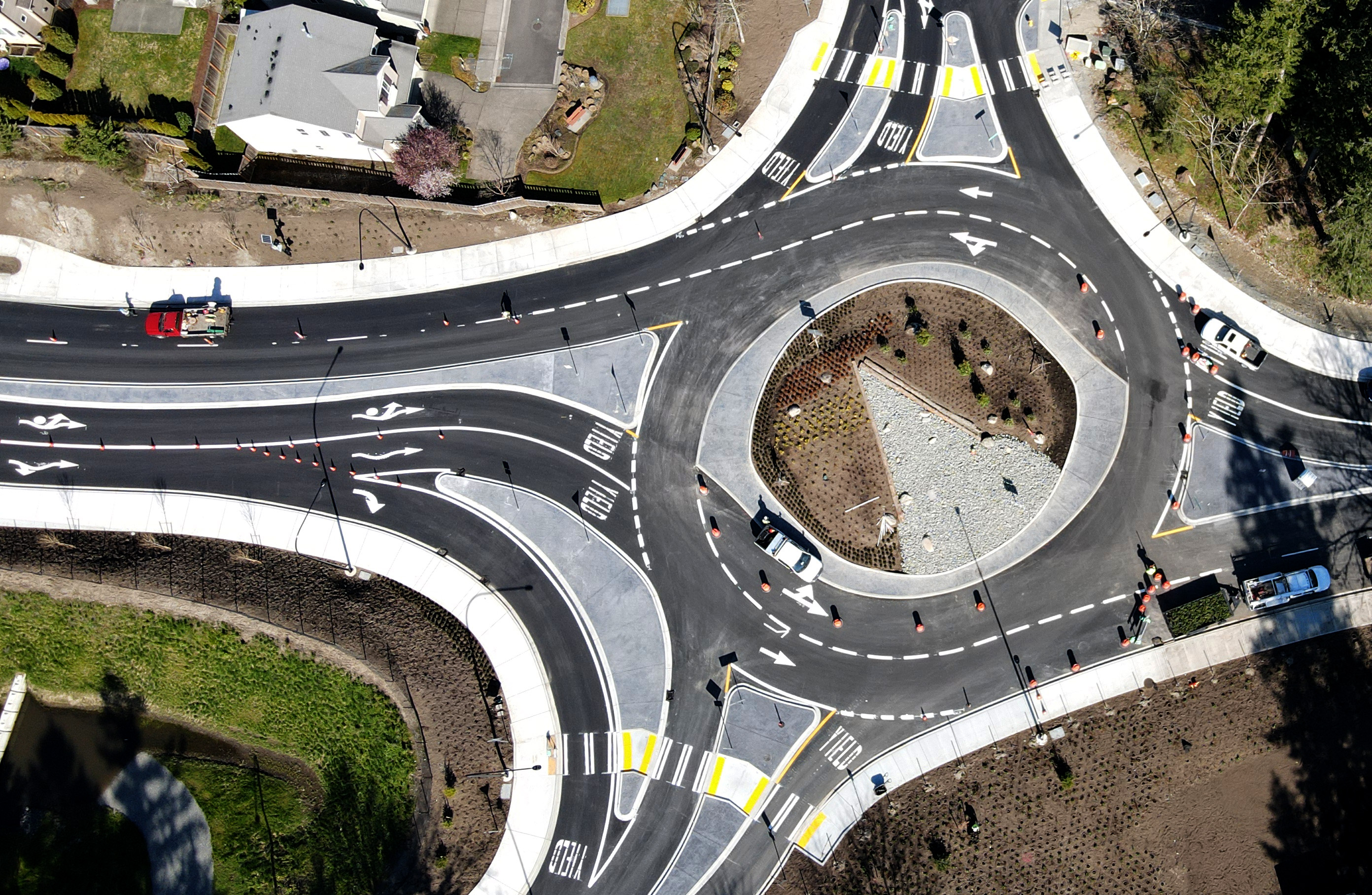 Roundabout at IFCR on 4/15/21