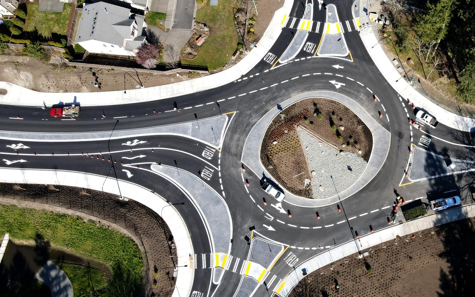 Roundabout at IFCR on 4/15/21